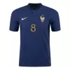 TCHOUAMENI #8 New France Jersey 2022 Home Soccer Shirt World Cup Player Version Version - Best Soccer Players