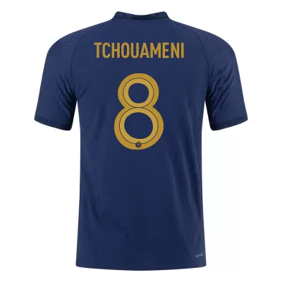 TCHOUAMENI #8 New France Jersey 2022 Home Soccer Shirt World Cup Player Version Version - Best Soccer Players