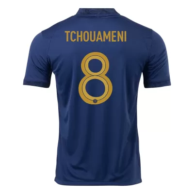 TCHOUAMENI #8 New France Jersey 2022 Home Soccer Shirt World Cup - Best Soccer Players