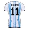 DI MARIA #11 New Argentina Three Stars Jersey 2022 Home Soccer Shirt - Best Soccer Players