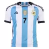 DE PAUL #7 New Argentina Three Stars Jersey 2022 Home Soccer Shirt - Best Soccer Players