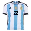 L. MARTINEZ #22 New Argentina Three Stars Jersey 2022 Home Soccer Shirt - Best Soccer Players