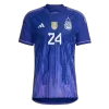 E. FERNANDEZ #24 New Argentina Three Stars Jersey 2022 Away Soccer Shirt World Cup Player Version Version - Best Soccer Players