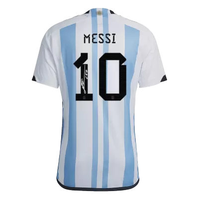 MESSI #10 New Argentina Three Stars Jersey 2022 Home Soccer Shirt World Cup - Best Soccer Players