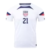 WEAH #21 New USA Jersey 2022 Home Soccer Shirt World Cup - Best Soccer Players