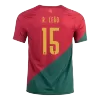 R. LEÃO #15 New Portugal Jersey 2022 Home Soccer Shirt World Cup - Best Soccer Players