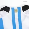 Argentina Kids Kit 2022 Home (Shirt+Shorts) - Three Stars - Best Soccer Players