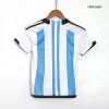 Argentina Kids Kit 2022 Home (Shirt+Shorts) - Three Stars - Best Soccer Players