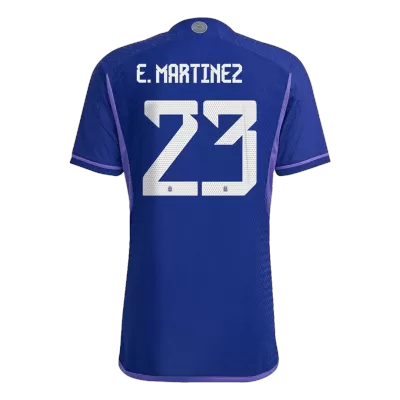 E. MARTINEZ #23 New Argentina Three Stars Jersey 2022 Away Soccer Shirt World Cup Player Version Version - Best Soccer Players