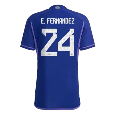 E. FERNANDEZ #24 New Argentina Three Stars Jersey 2022 Away Soccer Shirt World Cup Player Version Version - Best Soccer Players