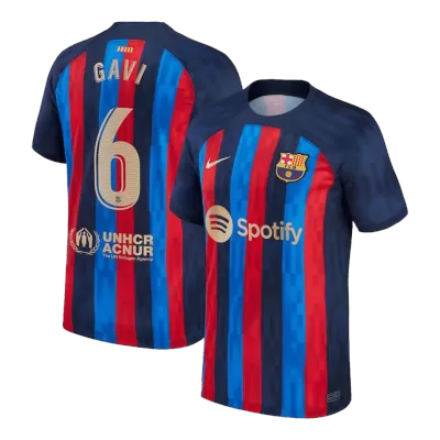 GAVI #6 New Barcelona Jersey 2022/23 Home Soccer Shirt - Best Soccer Players