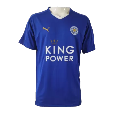 Vintage Leicester City Jersey 2015/16 Home Soccer Shirt - Best Soccer Players