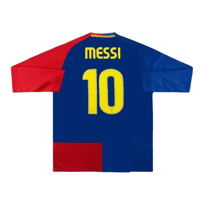 MESSI #10 Vintage Barcelona Jersey 2008/09 Home Soccer Shirt Long Sleeve - UCL Final - Best Soccer Players