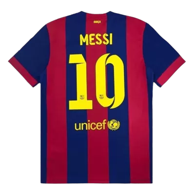 MESSI #10 Vintage Barcelona Jersey 2014/15 Home Soccer Shirt - Best Soccer Players