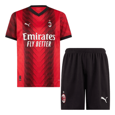 New AC Milan Soccer Kit 2023/24 Home (Shirt+Shorts) 
 - Best Soccer Players