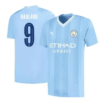 HAALAND #9 New Manchester City Jersey 2023/24 Home Soccer Shirt - UCL - Best Soccer Players