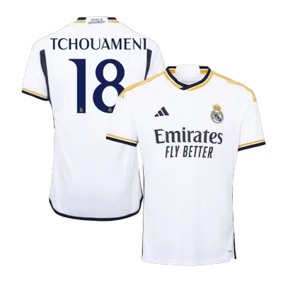 TCHOUAMENI #18 New Real Madrid Jersey 2023/24 Home Soccer Shirt - Best Soccer Players