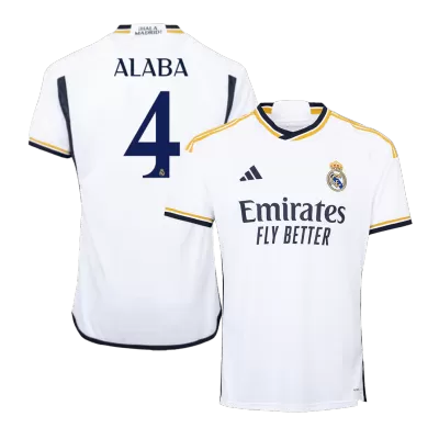 ALABA #4 New Real Madrid Jersey 2023/24 Home Soccer Shirt - Best Soccer Players