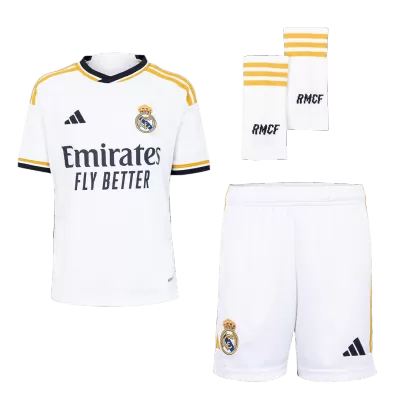 Real Madrid Kids Kit 2023/24 Home (Shirt+Shorts+Socks) - Best Soccer Players