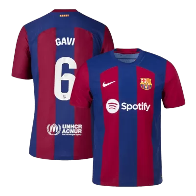 GAVI #6 New Barcelona Jersey 2023/24 Home Soccer Shirt Player Version Version - Best Soccer Players