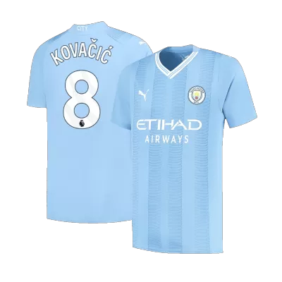 KOVAČIĆ #8 New Manchester City Jersey 2023/24 Home Soccer Shirt - Best Soccer Players