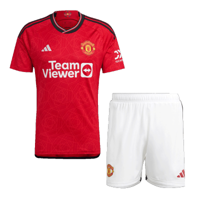 New Manchester United Soccer Kit 2023/24 Home (Shirt+Shorts) 
 - Best Soccer Players