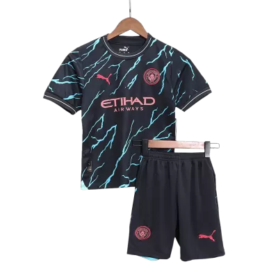 Manchester City Kids Kit 2023/24 Third Away (Shirt+Shorts) - Best Soccer Players