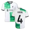 VIRGIL #4 New Liverpool Jersey 2023/24 Away Soccer Shirt Player Version Version - Best Soccer Players