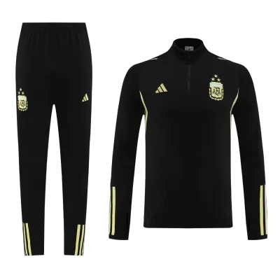 New Argentina Training Kit (Top+Pants) 2023/24 Black - Three Stars Men - Best Soccer Players