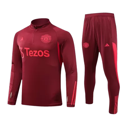 New Manchester United Training Kit (Top+Pants) 2023/24 Red Men - Best Soccer Players