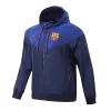 New Barcelona Hoody Jacket 2023/24 Navy - Best Soccer Players