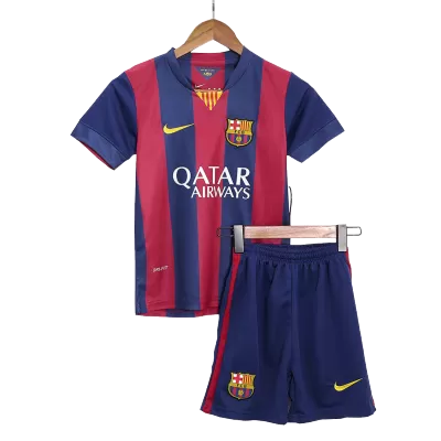 Vintage Barcelona Kids Kit 2014/15 Home (Shirt+Shorts) - Best Soccer Players