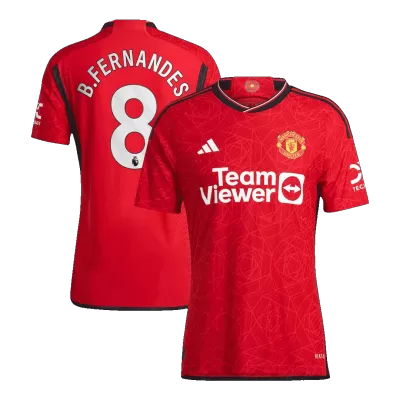 B.FERNANDES #8 New Manchester United Jersey 2023/24 Home Soccer Shirt Player Version Version - Best Soccer Players