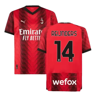 REIJNDERS #14 New AC Milan Jersey 2023/24 Home Soccer Shirt - Best Soccer Players