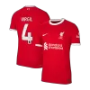 VIRGIL #4 New Liverpool Jersey 2023/24 Home Soccer Shirt Player Version Version - Best Soccer Players