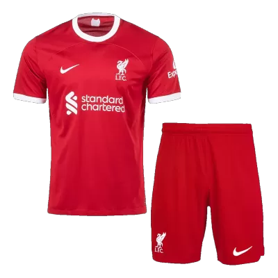 New Liverpool Soccer Kit 2023/24 Home (Shirt+Shorts) 
 - Best Soccer Players