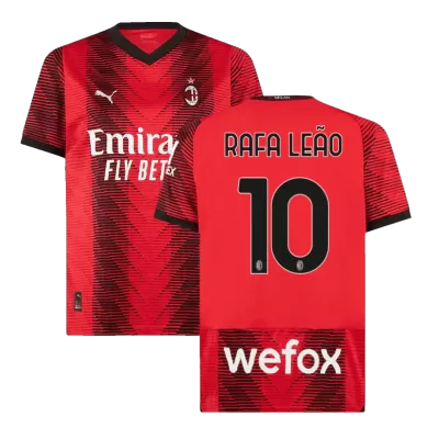 RAFA LEÃO #10 New AC Milan Jersey 2023/24 Home Soccer Shirt - Best Soccer Players