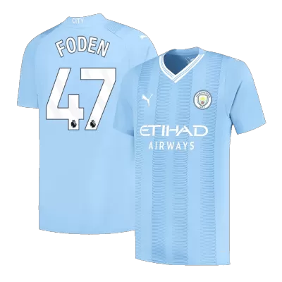 FODEN #47 New Manchester City Jersey 2023/24 Home Soccer Shirt - Best Soccer Players