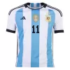 DI MARIA #11 New Argentina Three Stars Jersey 2022 Home Soccer Shirt - Best Soccer Players