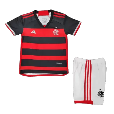 CR Flamengo Kids Kit 2024/25 Home (Shirt+Shorts) - Best Soccer Players