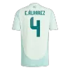 E.ÁLVAREZ #4 New Mexico Jersey 2024 Away Soccer Shirt - Best Soccer Players