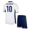 BELLINGHAM #10 England Kids Kit 2024 Home (Shirt+Shorts) - Best Soccer Players