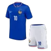 MBAPPE #10 France Kids Kit 2024 Home (Shirt+Shorts) - Best Soccer Players