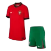 Portugal Kids Kit 2024 Home (Shirt+Shorts) - Best Soccer Players