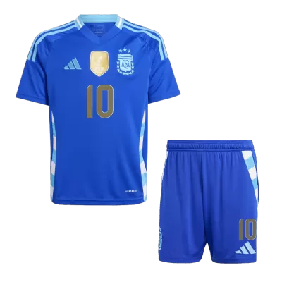 MESSI #10 Argentina Kids Kit 2024 Away (Shirt+Shorts) - Best Soccer Players