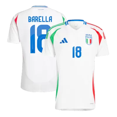 BARELLA #18 New Italy Jersey 2024 Away Soccer Shirt - Best Soccer Players