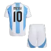 MESSI #10 Argentina Kids Kit 2024 Home (Shirt+Shorts) - Best Soccer Players