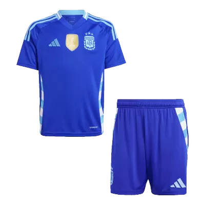 Argentina Kids Kit 2024 Away (Shirt+Shorts) - Best Soccer Players