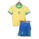 Brazil Kids Kit 2024 Home (Shirt+Shorts+Socks) - Best Soccer Players