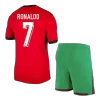 RONALDO #7 New Portugal Soccer Kit 2024 Home (Shirt+Shorts) 
 - Best Soccer Players